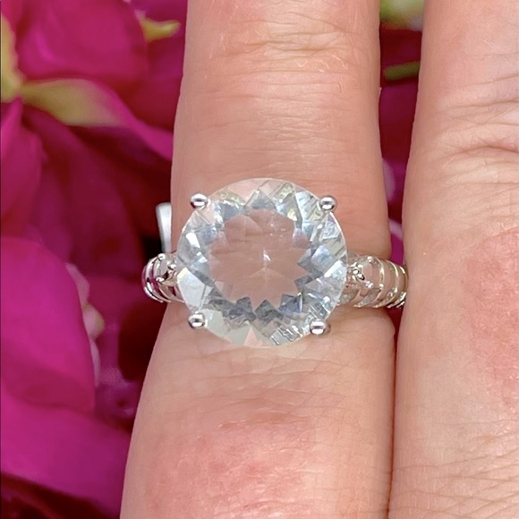 Ice White Fluorite 925 Ring - Picture 5 of 5